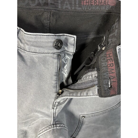 Dovetail Workwear Maven X Thermal Denim Grey Womens Pants Size 6 Inseam 27.5 - Picture 7 of 10